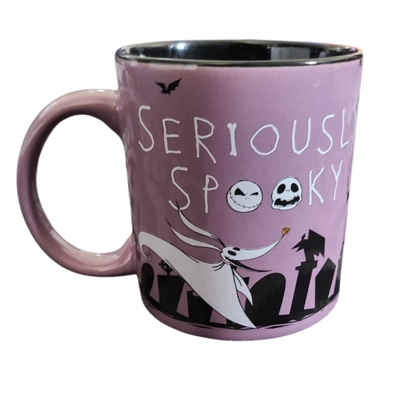 Disney Jack Skeleton Seriously Spooky Purple Halloween Mug 20 Ounces NWOT - Picture 2 of 3
